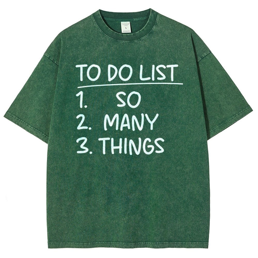 To Do List Vintage Distressed T-shirt