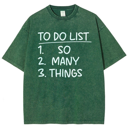 To Do List Vintage Distressed T-shirt
