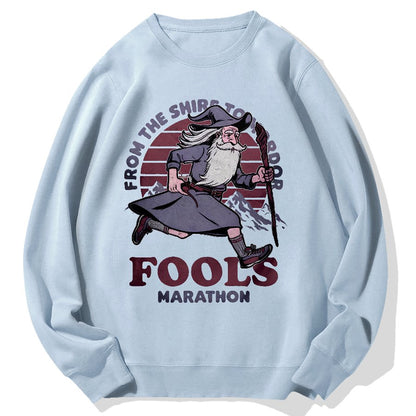 Fools Marathon Geek Cotton Sweatshirt