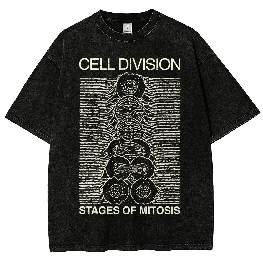 Cell Division- Stages of Mitosis Vintage Distressed T-shirt