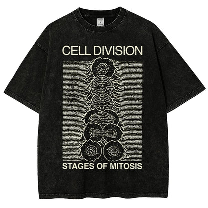 Cell Division- Stages of Mitosis Vintage Distressed T-shirt