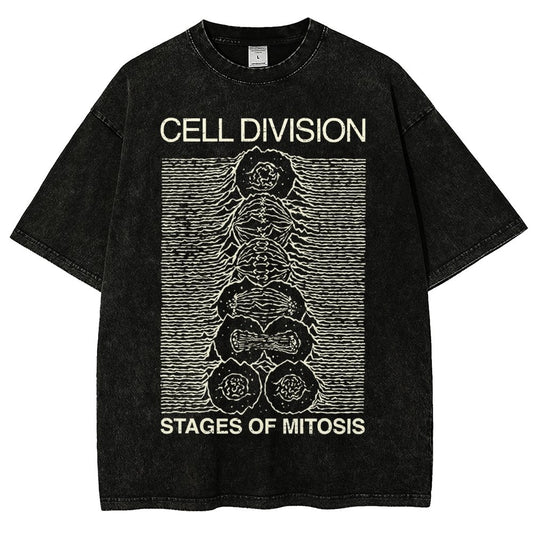 Cell Division- Stages of Mitosis Vintage Distressed T-shirt