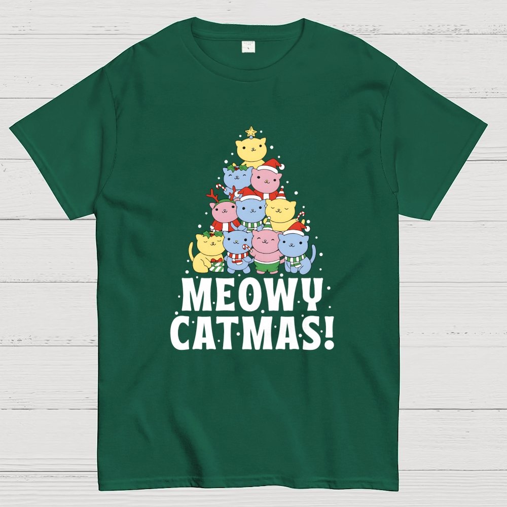 Meowy Catmas! Geek T-Shirt