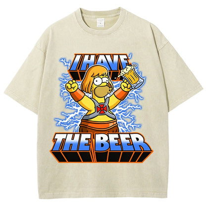 He-Beer Vintage Distressed T-shirt