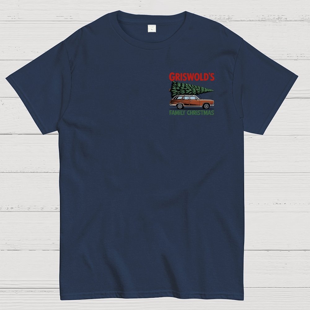 Holiday Family Christmas Front And Back Printing Geek T-Shirt
