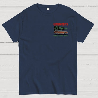 Holiday Family Christmas Front And Back Printing Geek T-Shirt