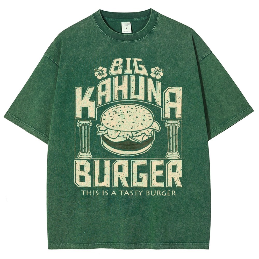 Big Wave Burger Vintage Distressed T-shirt