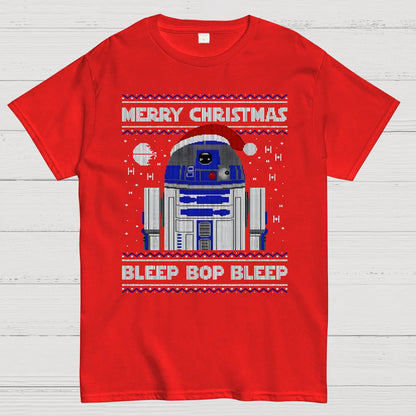 Bleep Bop Bleep Xmas Geek T-Shirt