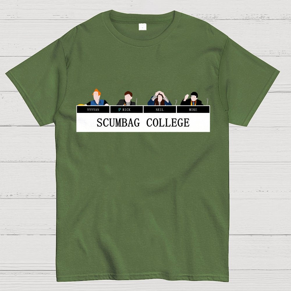 Scumbag College Buddy1 Buddy2 Buddy3 Buddy4 Unisex Geek T-Shirt