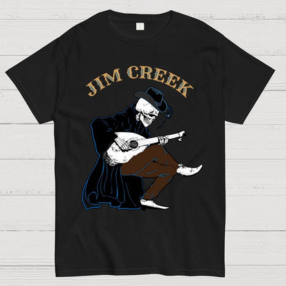 Jim Creek, Skeleton Play Guitar Unisex Geek T-Shirt