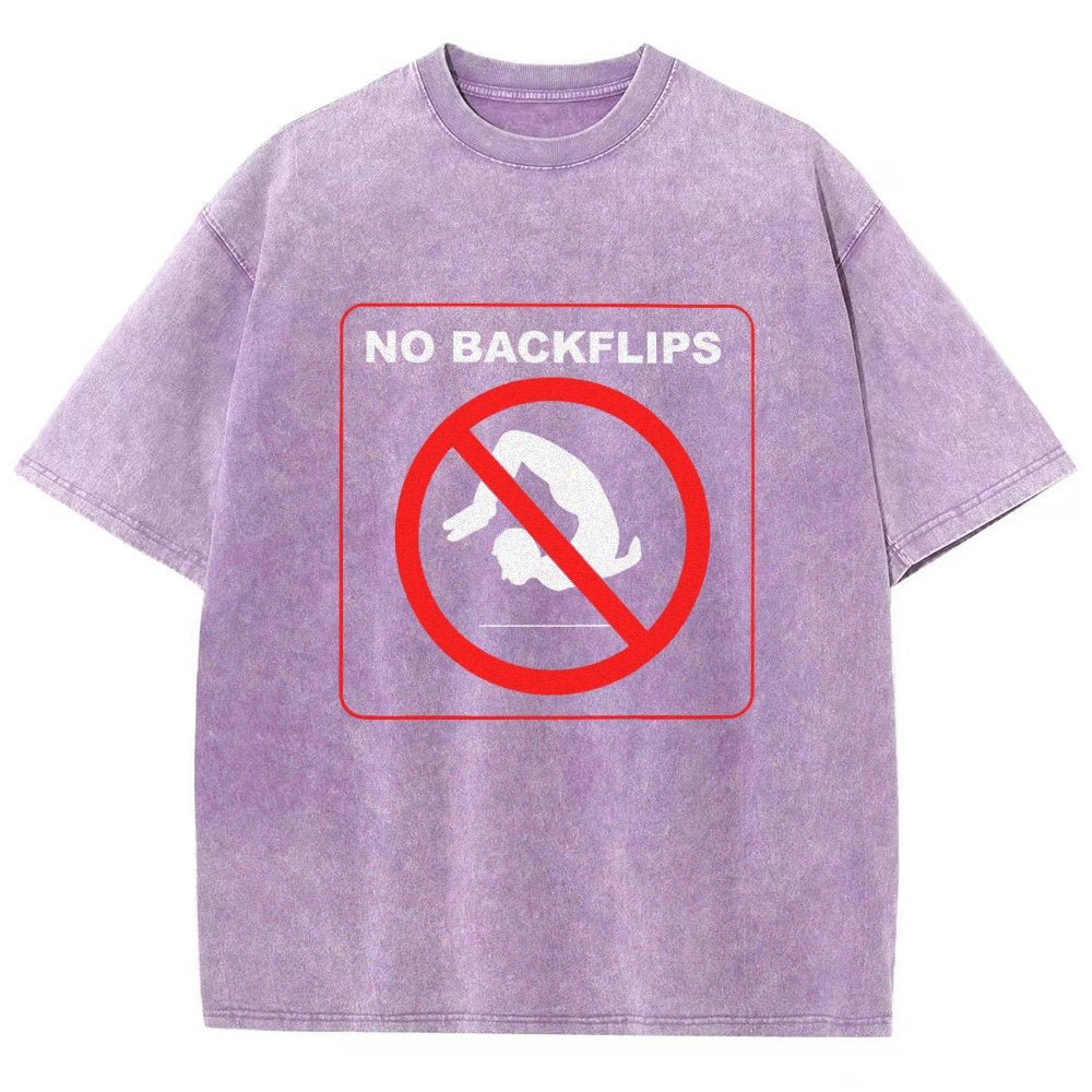 NO BACKFLIPS Vintage Distressed T-shirt