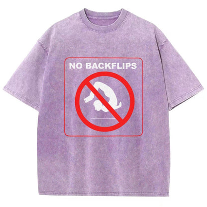 NO BACKFLIPS Vintage Distressed T-shirt