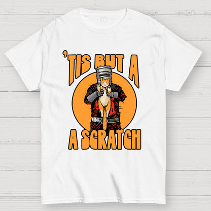 Tis But A Scratch The Black Knight Vs Cat Knight & Kitten Geek T-Shirt