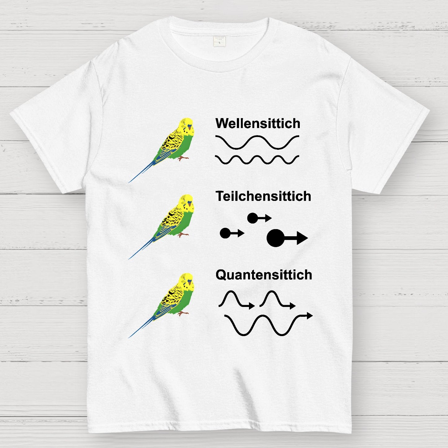 science Quantensittich Geek T-Shirt