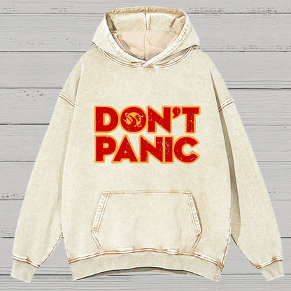 Dont Panic Vintage Distressed Hoodie