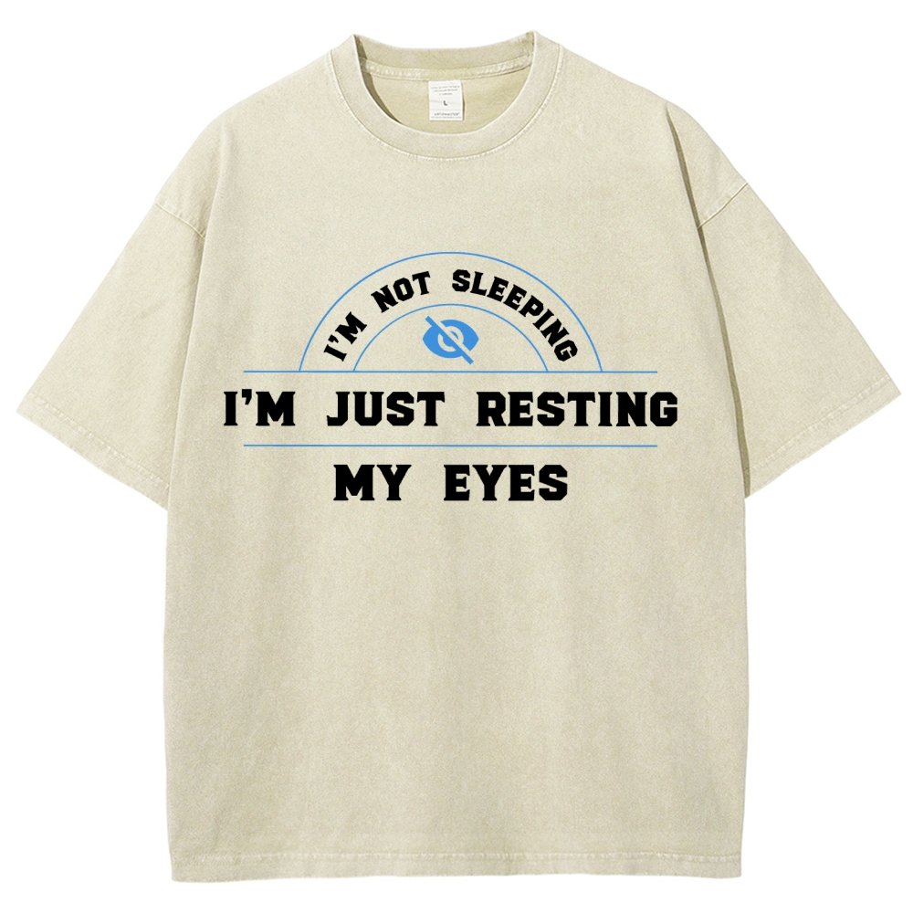 Just Resting My Eyes Vintage Distressed T-shirt