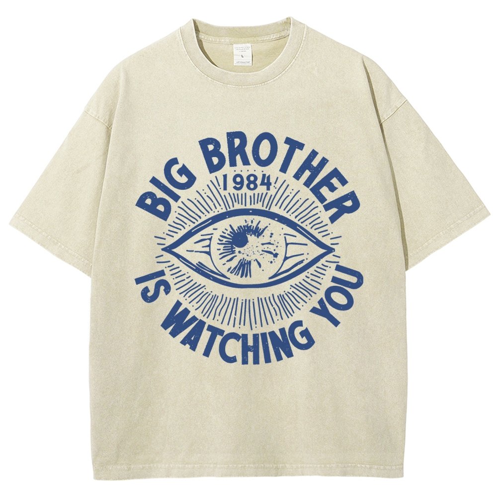 Watching You Vintage Distressed T-shirt