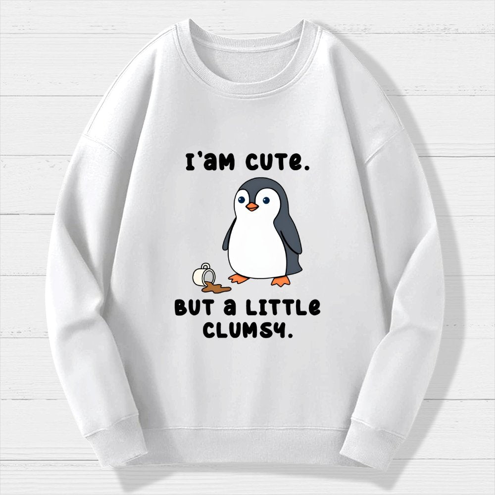 Little Clumsy Geek Cotton Sweatshirt