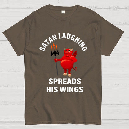 Satan Laughing Spreads His Wings Unisex Geek T-Shirt