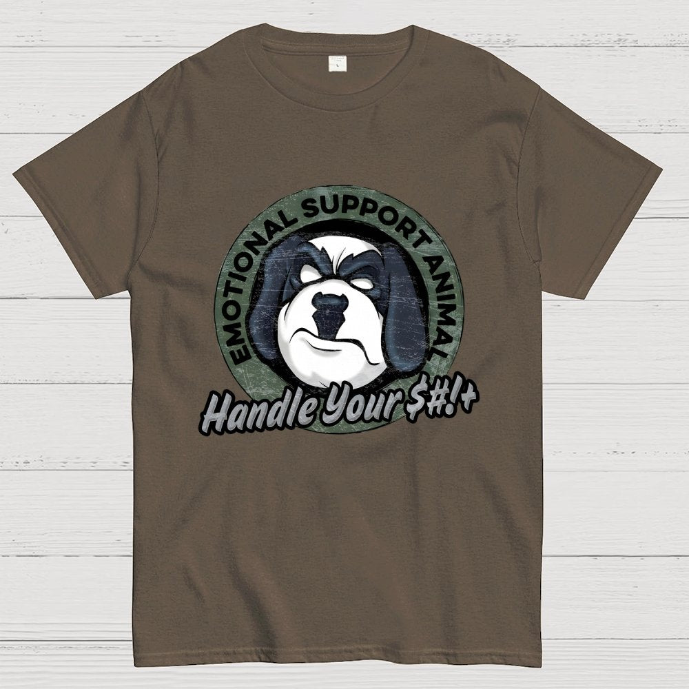 Emotional Support Animal Handle Your $#*!+ Geek T-Shirt
