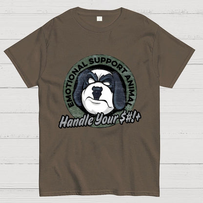 Emotional Support Animal Handle Your $#*!+ Geek T-Shirt