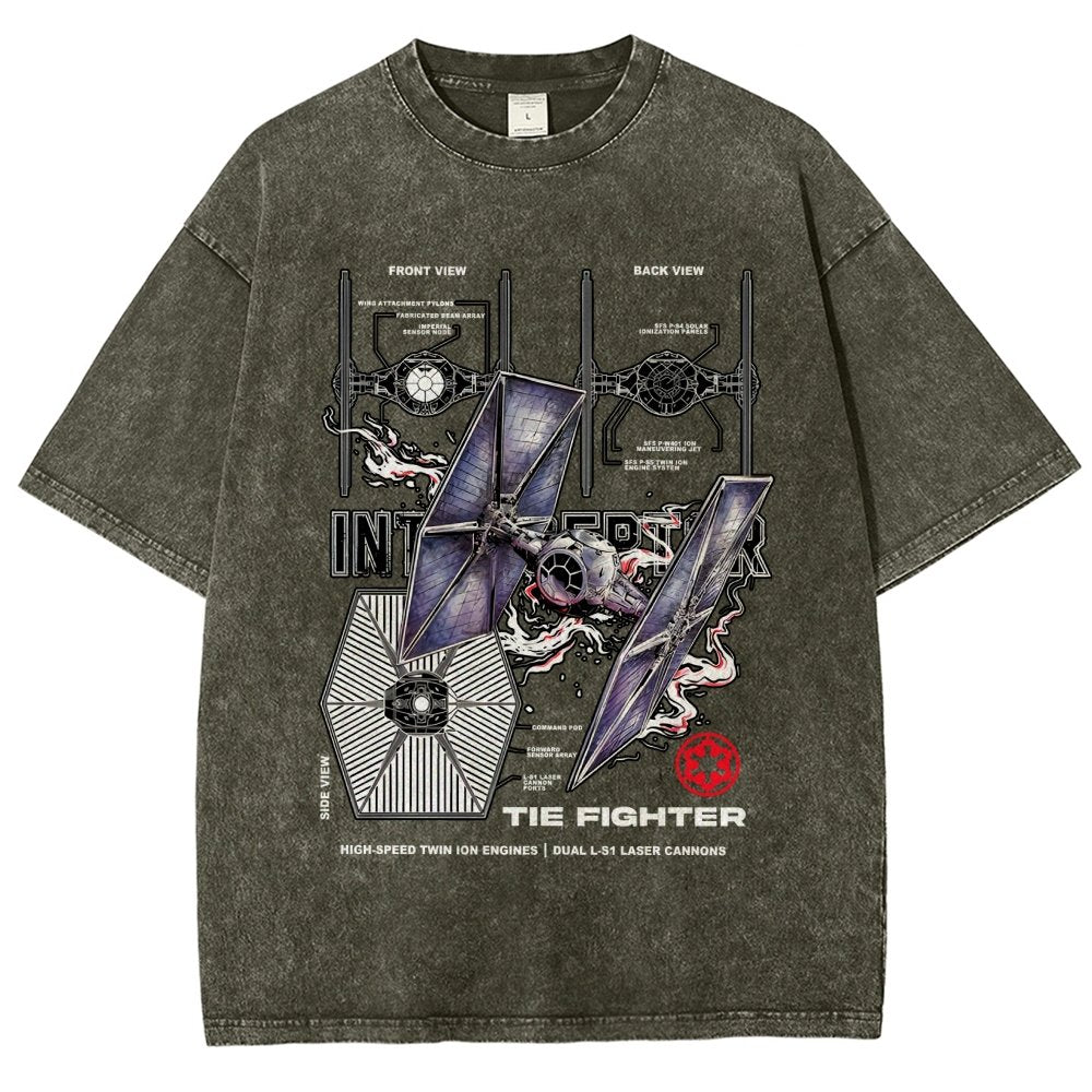 The Interceptor Fighter Vintage Distressed T-shirt