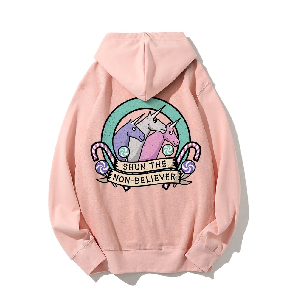 Shun The Non-Believer Printed Back Unisex Cotton Hoodie