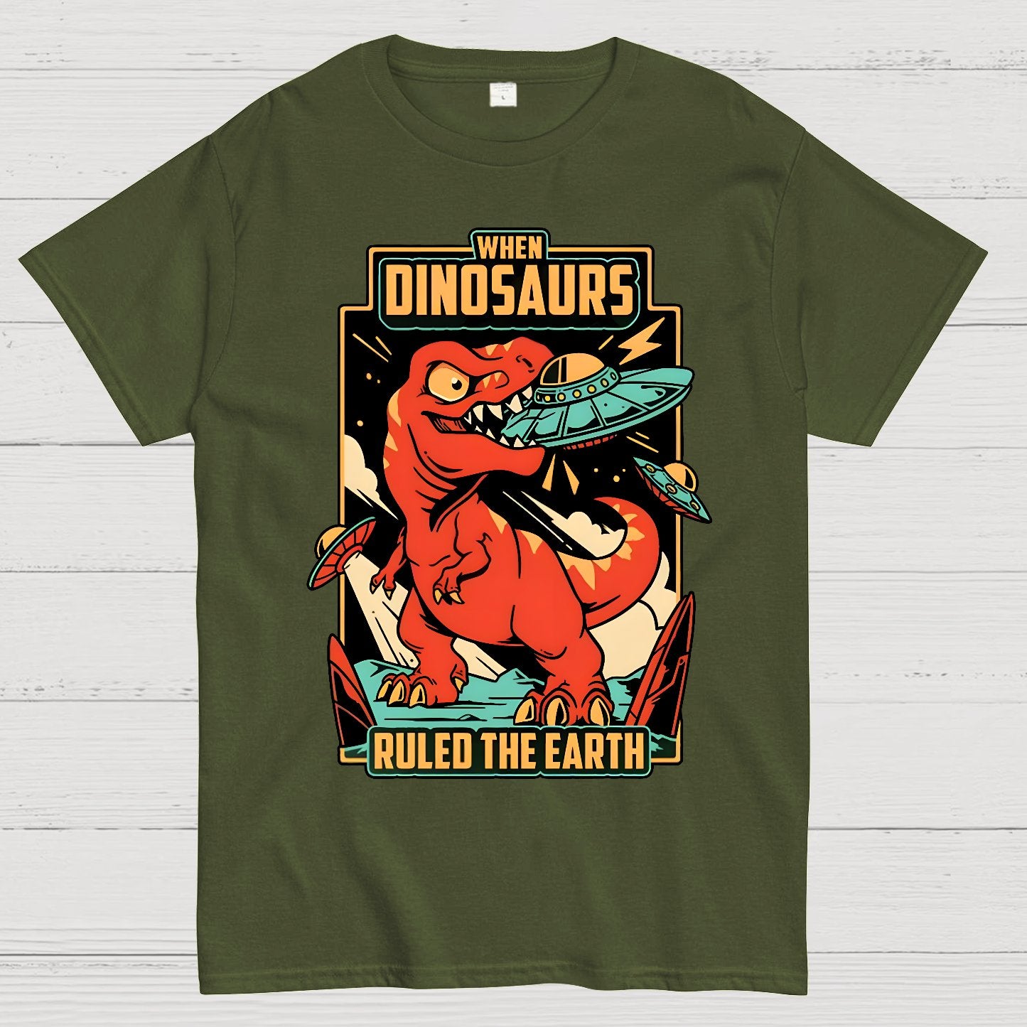 When Dinosaurs Ruled The Earth Geek T-Shirt