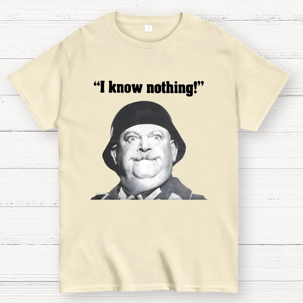 I Know Nothing Art Print Geek T-Shirt