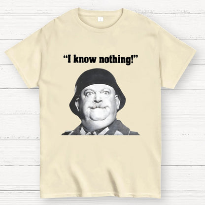 I Know Nothing Art Print Geek T-Shirt