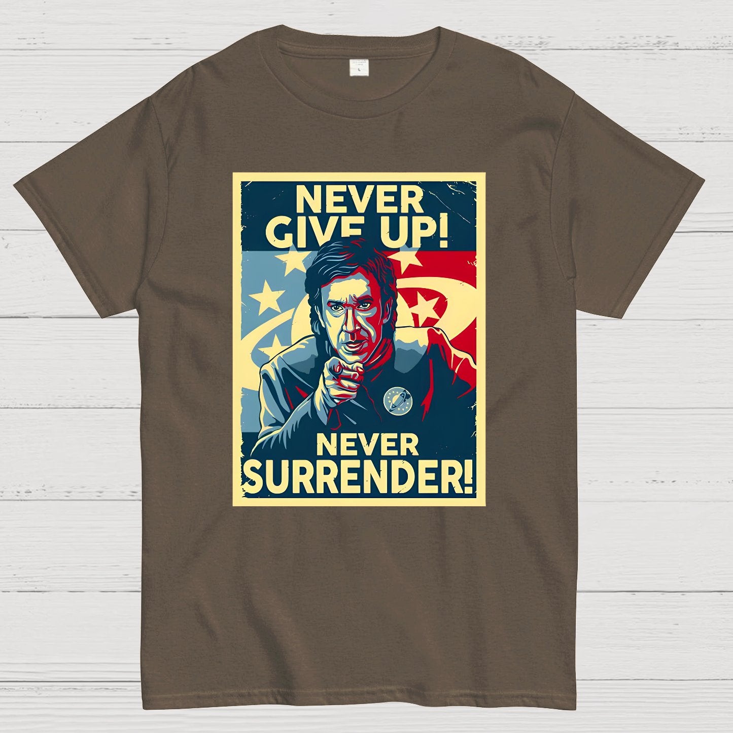 Never Give Up Geek T-Shirt
