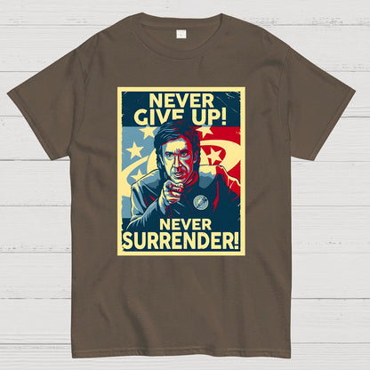 Never Give Up Geek T-Shirt