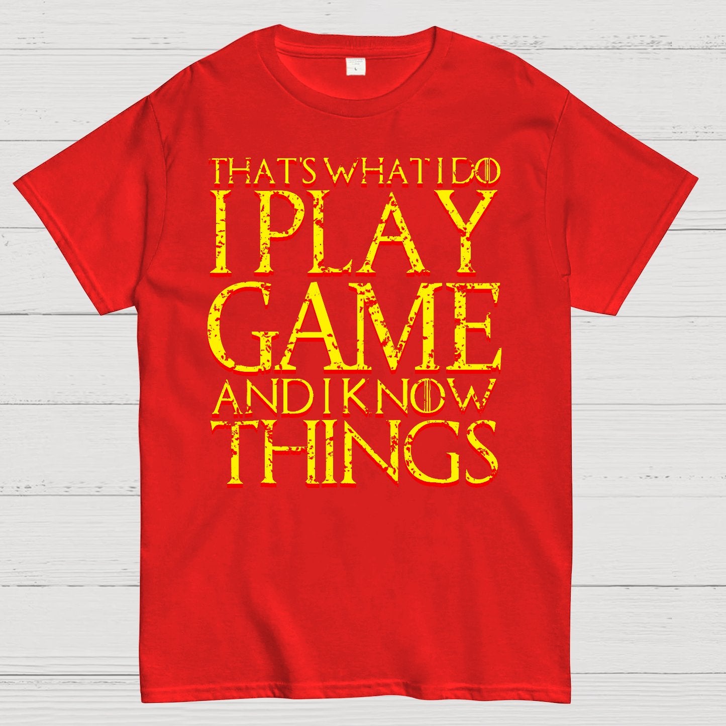 That's What I Do I Play Game And I Know Things Geek T-Shirt