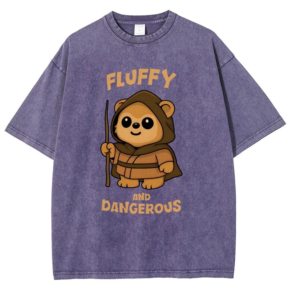 Fluffy and Dangerous Vintage Distressed T-shirt
