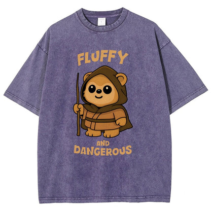 Fluffy and Dangerous Vintage Distressed T-shirt