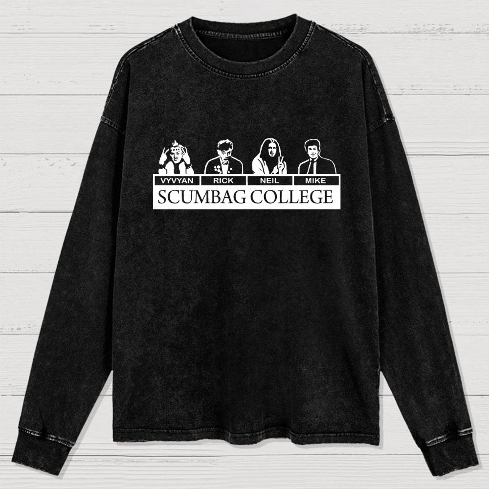 Scumbag College Washed Long Sleeve Tee