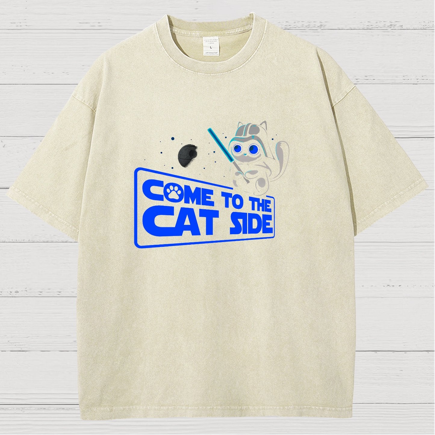 Come To The Cat Side Vintage Distressed T-shirt