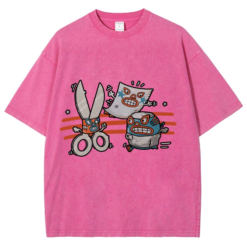 Rock Paper Scissor Vintage Distressed T-shirt