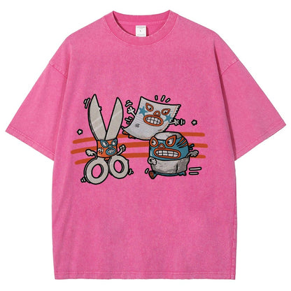 Rock Paper Scissor Vintage Distressed T-shirt