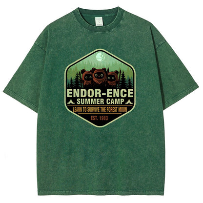 Elysian-Ence Vintage Distressed T-shirt