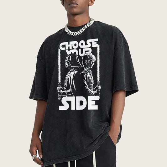 Choose Your Side Vintage Distressed T-shirt