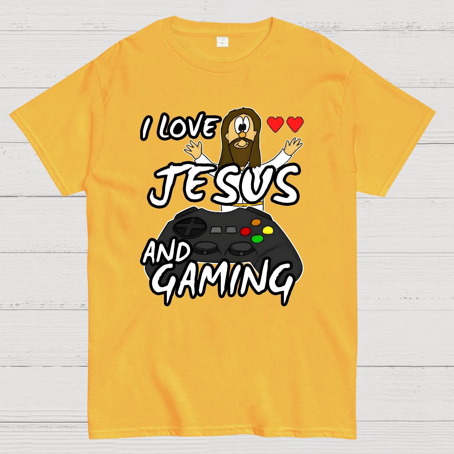 I Love Jesus And Gaming Geek T-Shirt