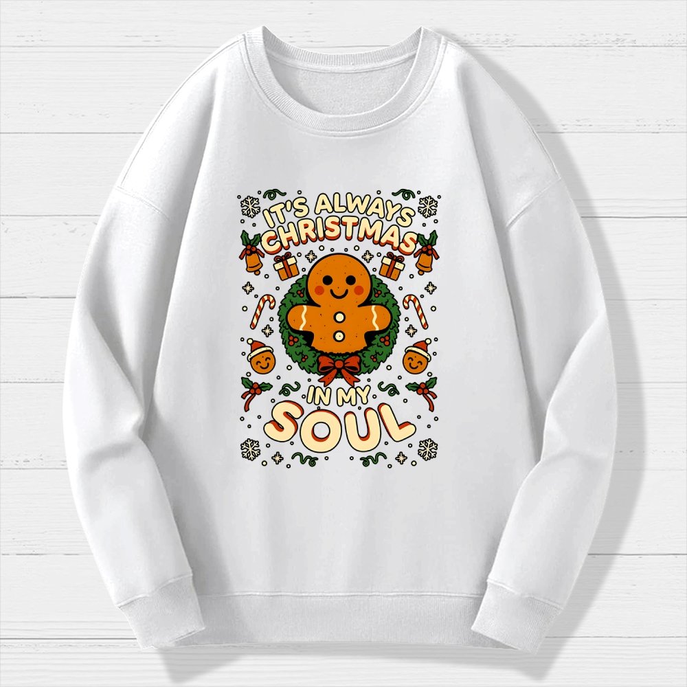 Christmas Soul Gift Geek Cotton Sweatshirt