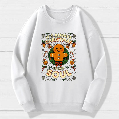 Christmas Soul Gift Geek Cotton Sweatshirt