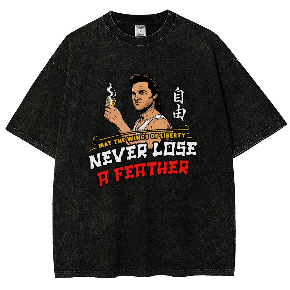 May the Wings of Liberty Never Lose a Feather Vintage Distressed T-shirt