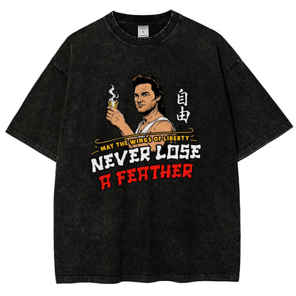 May the Wings of Liberty Never Lose a Feather Vintage Distressed T-shirt