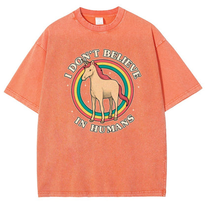 I Don't Believe In Humanity. Vintage Distressed T-shirt
