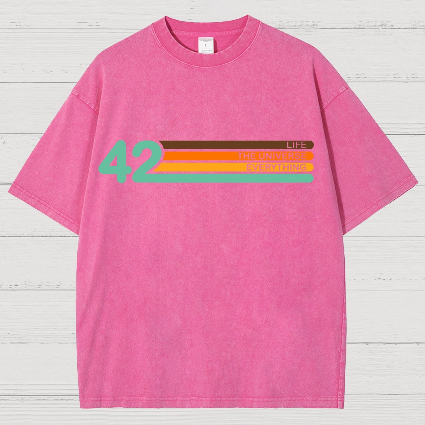 42  Life The Universe And Everything Vintage Distressed T-shirt