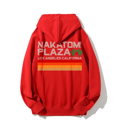 Retro Plaza Printed Back Unisex Cotton Hoodie