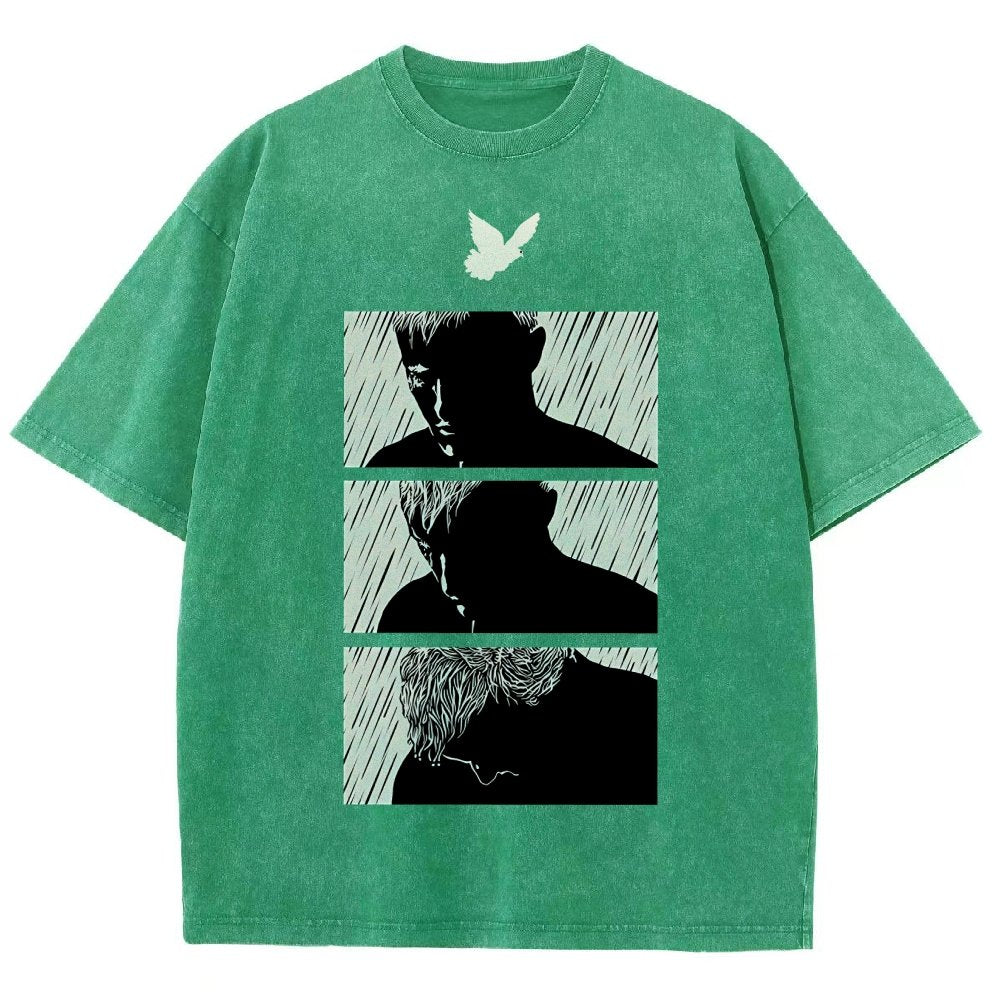 Ending White Vintage Distressed T-shirt